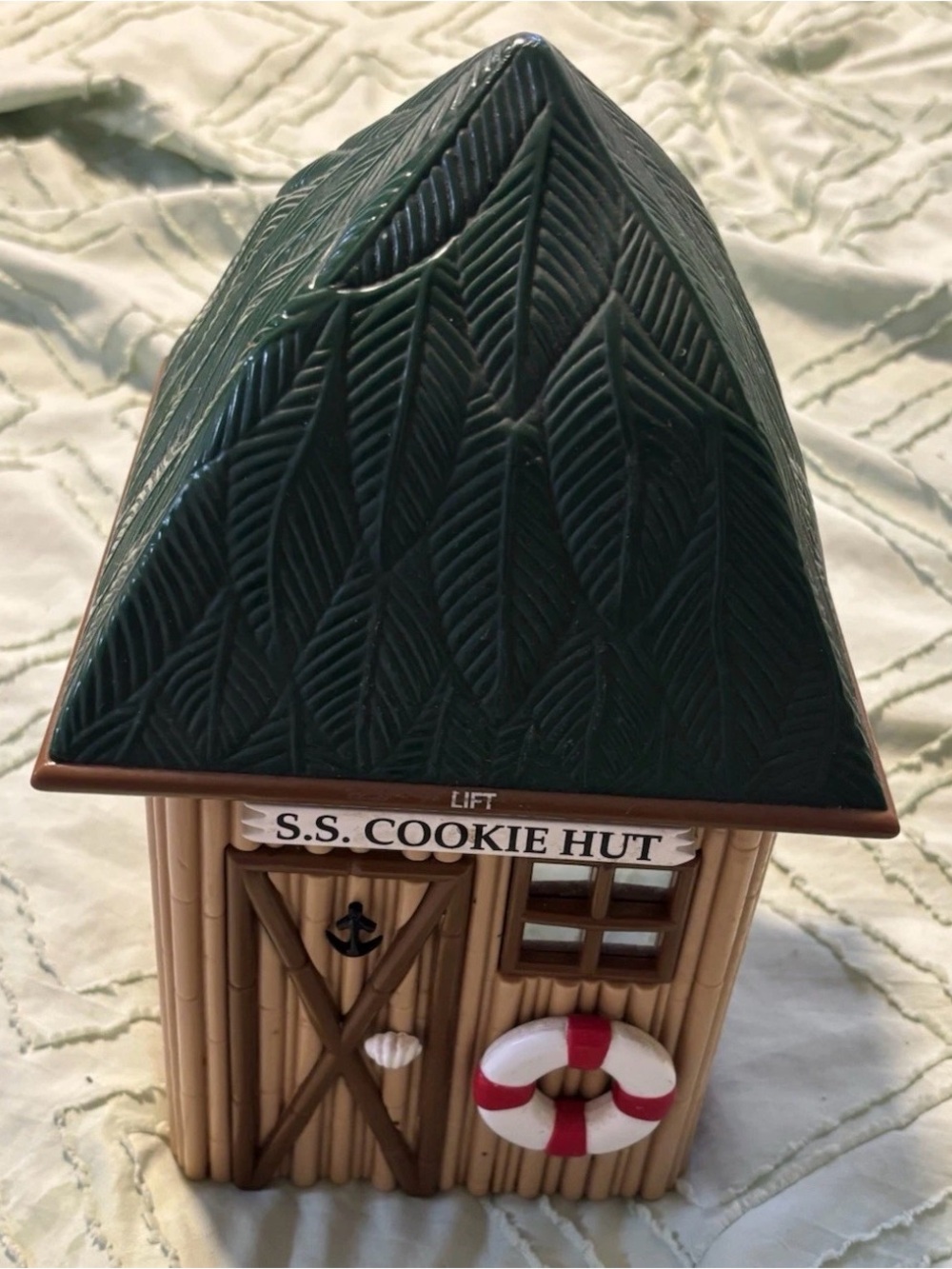 Collectors Musical “SS Cookie Hut” Cookie Jar Gilligan Island Theme Song 10.5”